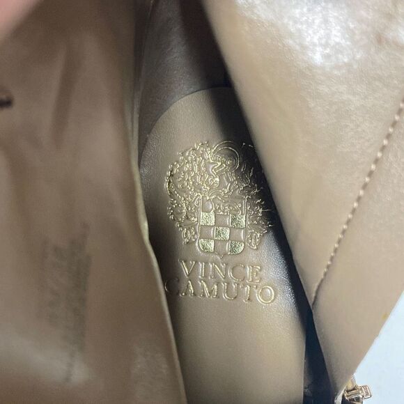 Vince Camuto Khaki Chenai Suede Booties Size 8 NEW - Picture 9 of 10